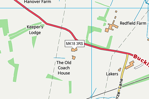 MK18 3RS map - OS VectorMap District (Ordnance Survey) MK18 3RS map - OS VectorMap District (Ordnance Survey)