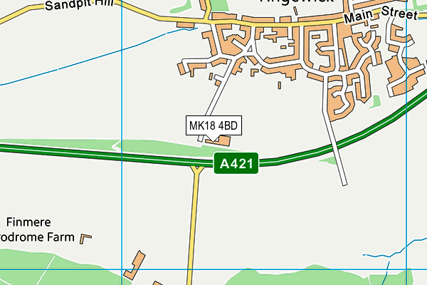 MK18 4BD map - OS VectorMap District (Ordnance Survey) MK18 4BD map - OS VectorMap District (Ordnance Survey)