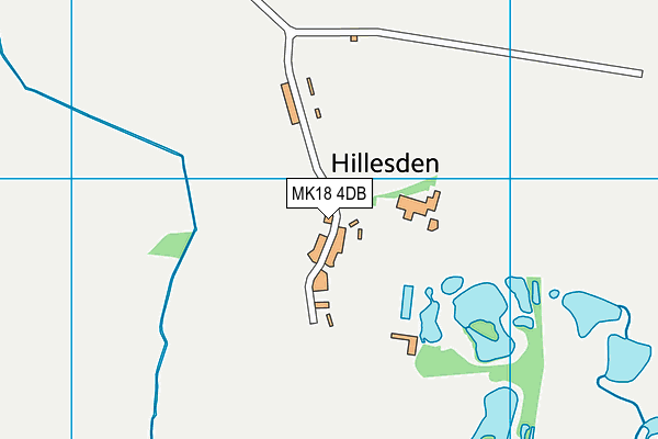 MK18 4DB map - OS VectorMap District (Ordnance Survey)