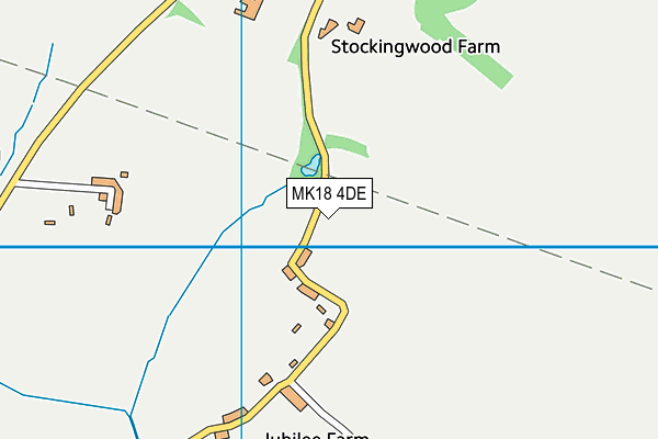 MK18 4DE map - OS VectorMap District (Ordnance Survey)