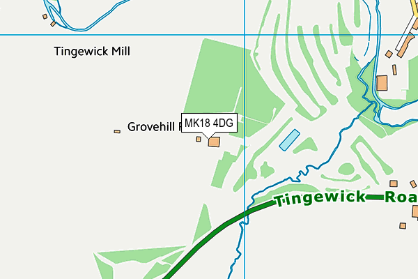 MK18 4DG map - OS VectorMap District (Ordnance Survey) MK18 4DG map - OS VectorMap District (Ordnance Survey)