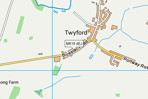 MK18 4EJ map - OS VectorMap District (Ordnance Survey) MK18 4EJ map - OS VectorMap District (Ordnance Survey)