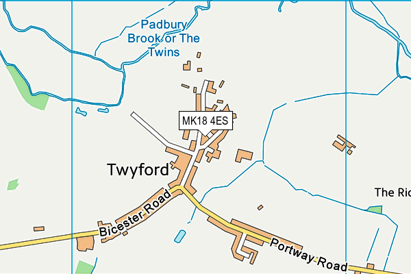 MK18 4ES map - OS VectorMap District (Ordnance Survey)