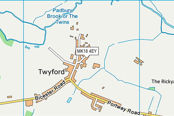 MK18 4EY map - OS VectorMap District (Ordnance Survey) MK18 4EY map - OS VectorMap District (Ordnance Survey)