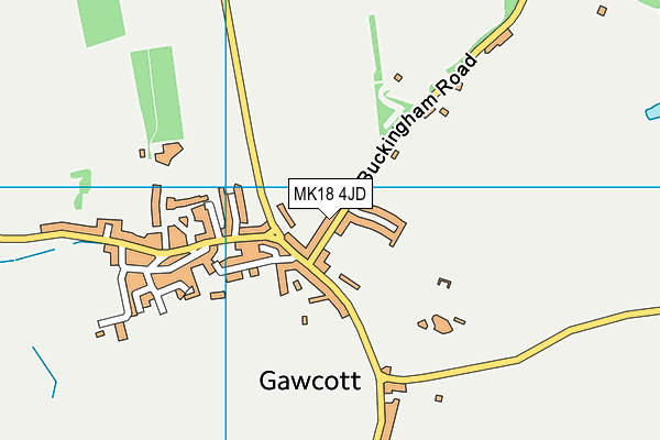 MK18 4JD map - OS VectorMap District (Ordnance Survey) MK18 4JD map - OS VectorMap District (Ordnance Survey)