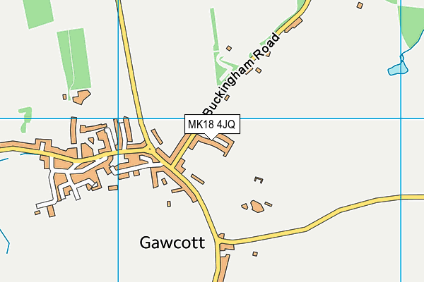 MK18 4JQ map - OS VectorMap District (Ordnance Survey)