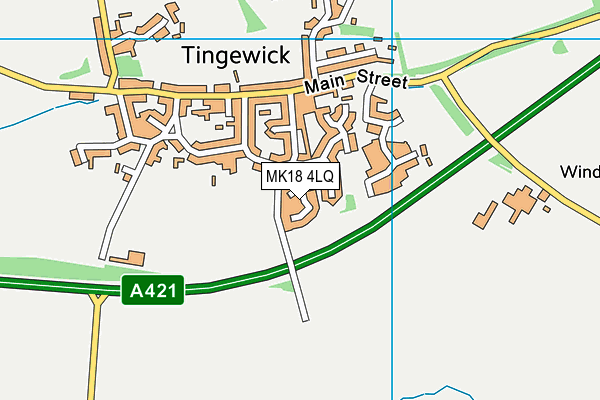 MK18 4LQ map - OS VectorMap District (Ordnance Survey) MK18 4LQ map - OS VectorMap District (Ordnance Survey)