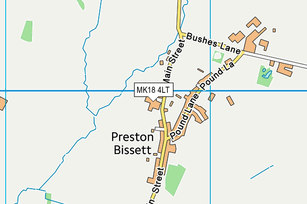 MK18 4LT map - OS VectorMap District (Ordnance Survey) MK18 4LT map - OS VectorMap District (Ordnance Survey)