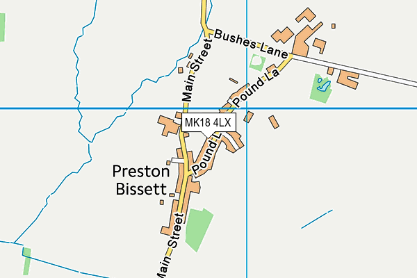 MK18 4LX map - OS VectorMap District (Ordnance Survey) MK18 4LX map - OS VectorMap District (Ordnance Survey)