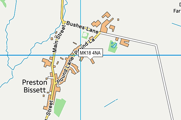 MK18 4NA map - OS VectorMap District (Ordnance Survey) MK18 4NA map - OS VectorMap District (Ordnance Survey)