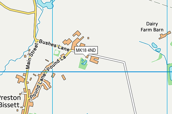 MK18 4ND map - OS VectorMap District (Ordnance Survey) MK18 4ND map - OS VectorMap District (Ordnance Survey)