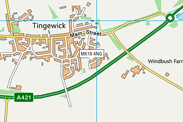 MK18 4NG map - OS VectorMap District (Ordnance Survey) MK18 4NG map - OS VectorMap District (Ordnance Survey)