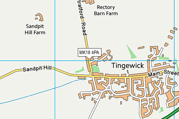 MK18 4PA map - OS VectorMap District (Ordnance Survey)