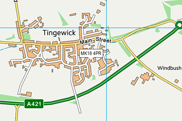 MK18 4PR map - OS VectorMap District (Ordnance Survey) MK18 4PR map - OS VectorMap District (Ordnance Survey)