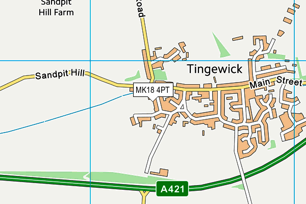 MK18 4PT map - OS VectorMap District (Ordnance Survey) MK18 4PT map - OS VectorMap District (Ordnance Survey)