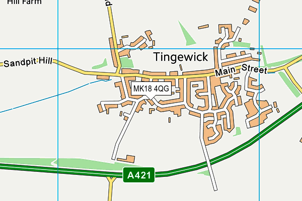 MK18 4QG map - OS VectorMap District (Ordnance Survey) MK18 4QG map - OS VectorMap District (Ordnance Survey)