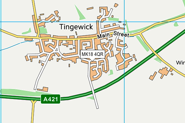 MK18 4QR map - OS VectorMap District (Ordnance Survey) MK18 4QR map - OS VectorMap District (Ordnance Survey)