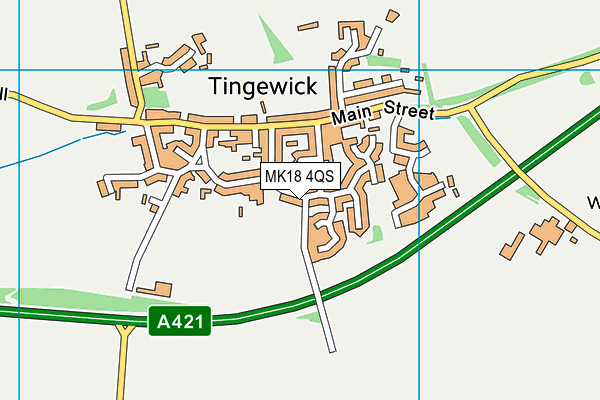 MK18 4QS map - OS VectorMap District (Ordnance Survey)