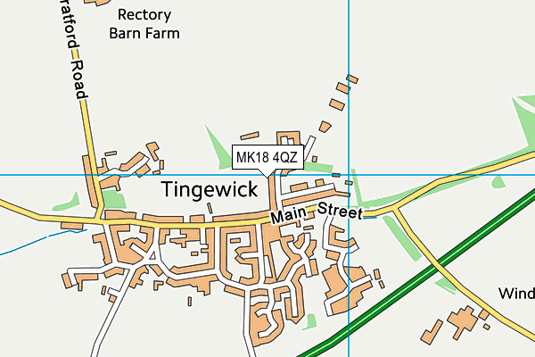 MK18 4QZ map - OS VectorMap District (Ordnance Survey)