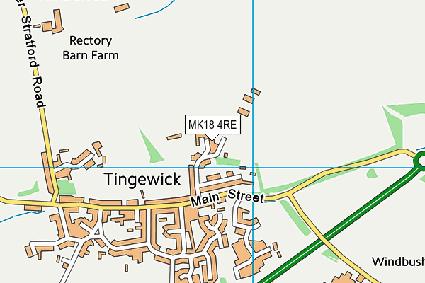 MK18 4RE map - OS VectorMap District (Ordnance Survey) MK18 4RE map - OS VectorMap District (Ordnance Survey)