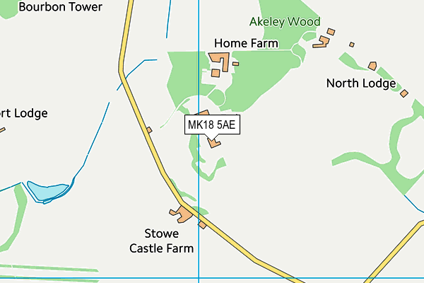 MK18 5AE map - OS VectorMap District (Ordnance Survey)