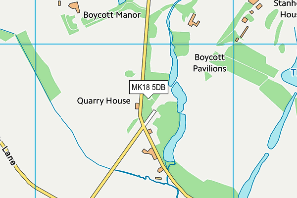 MK18 5DB map - OS VectorMap District (Ordnance Survey) MK18 5DB map - OS VectorMap District (Ordnance Survey)