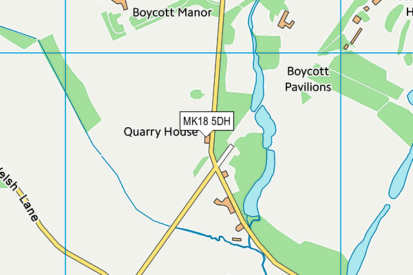 MK18 5DH map - OS VectorMap District (Ordnance Survey) MK18 5DH map - OS VectorMap District (Ordnance Survey)