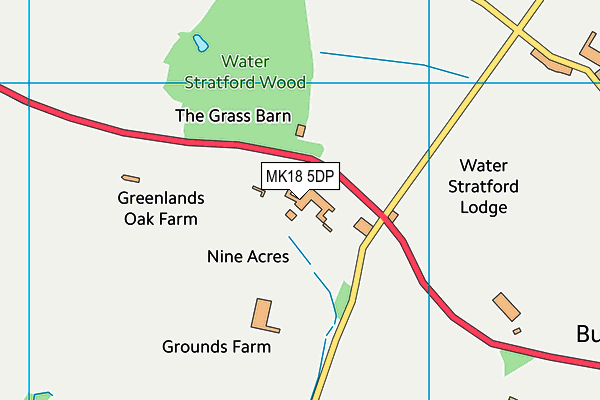 MK18 5DP map - OS VectorMap District (Ordnance Survey) MK18 5DP map - OS VectorMap District (Ordnance Survey)