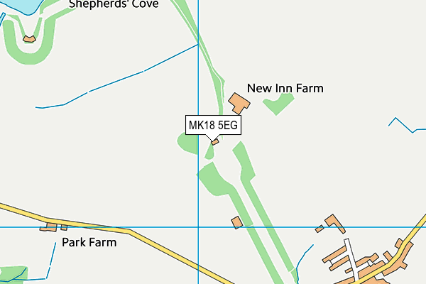 MK18 5EG map - OS VectorMap District (Ordnance Survey) MK18 5EG map - OS VectorMap District (Ordnance Survey)