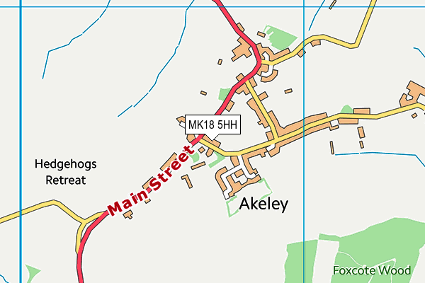 MK18 5HH map - OS VectorMap District (Ordnance Survey) MK18 5HH map - OS VectorMap District (Ordnance Survey)
