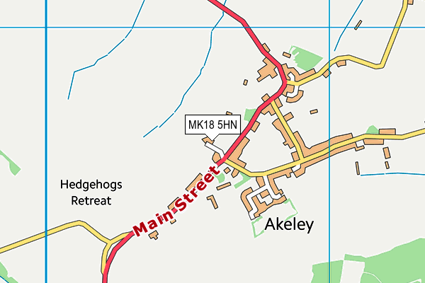 MK18 5HN map - OS VectorMap District (Ordnance Survey) MK18 5HN map - OS VectorMap District (Ordnance Survey)
