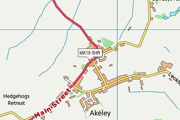 MK18 5HR map - OS VectorMap District (Ordnance Survey) MK18 5HR map - OS VectorMap District (Ordnance Survey)
