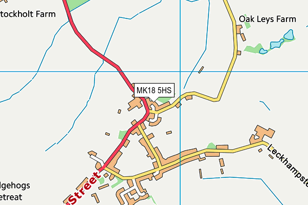 MK18 5HS map - OS VectorMap District (Ordnance Survey) MK18 5HS map - OS VectorMap District (Ordnance Survey)