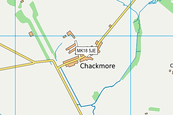 MK18 5JE map - OS VectorMap District (Ordnance Survey)