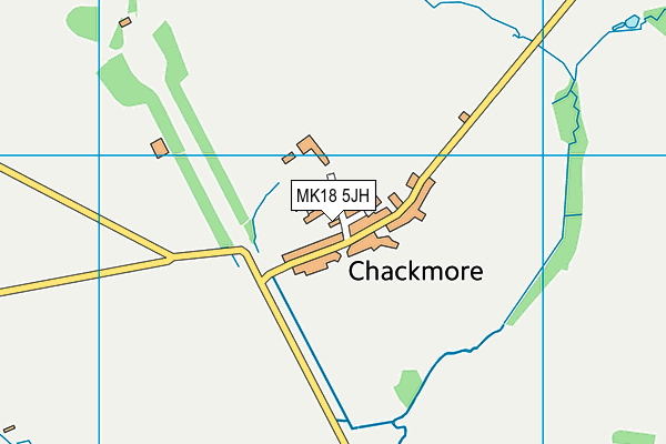 MK18 5JH map - OS VectorMap District (Ordnance Survey)