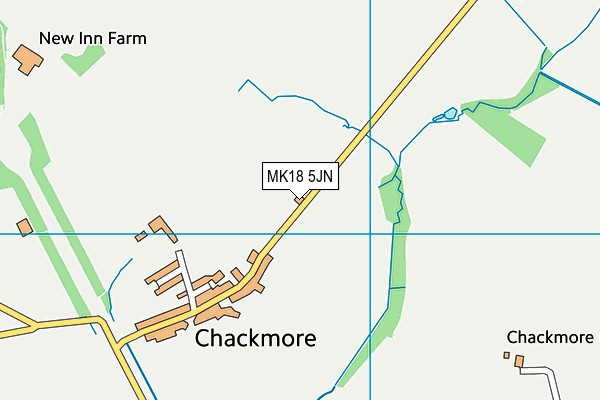 MK18 5JN map - OS VectorMap District (Ordnance Survey)