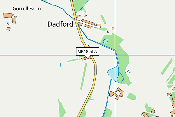 MK18 5LA map - OS VectorMap District (Ordnance Survey) MK18 5LA map - OS VectorMap District (Ordnance Survey)