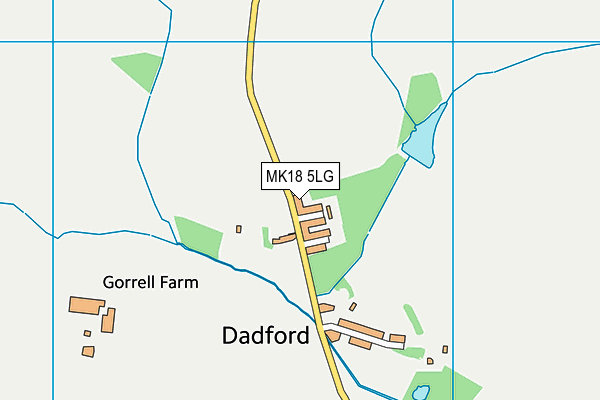 MK18 5LG map - OS VectorMap District (Ordnance Survey) MK18 5LG map - OS VectorMap District (Ordnance Survey)
