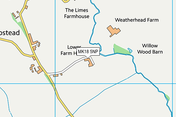 MK18 5NP map - OS VectorMap District (Ordnance Survey)