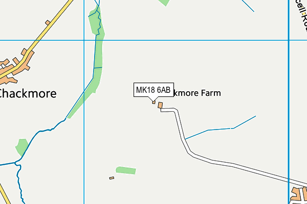 MK18 6AB map - OS VectorMap District (Ordnance Survey) MK18 6AB map - OS VectorMap District (Ordnance Survey)