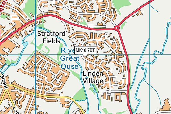 MK18 7BT map - OS VectorMap District (Ordnance Survey) MK18 7BT map - OS VectorMap District (Ordnance Survey)