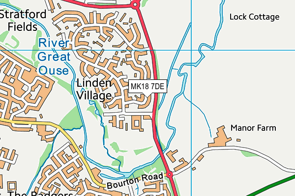 MK18 7DE map - OS VectorMap District (Ordnance Survey) MK18 7DE map - OS VectorMap District (Ordnance Survey)