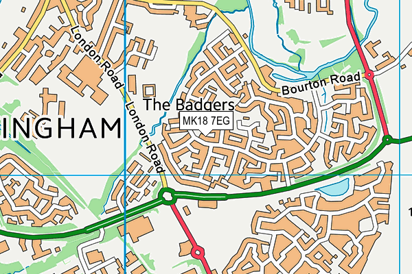 MK18 7EG map - OS VectorMap District (Ordnance Survey) MK18 7EG map - OS VectorMap District (Ordnance Survey)