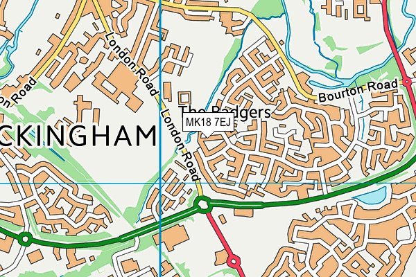 MK18 7EJ map - OS VectorMap District (Ordnance Survey) MK18 7EJ map - OS VectorMap District (Ordnance Survey)