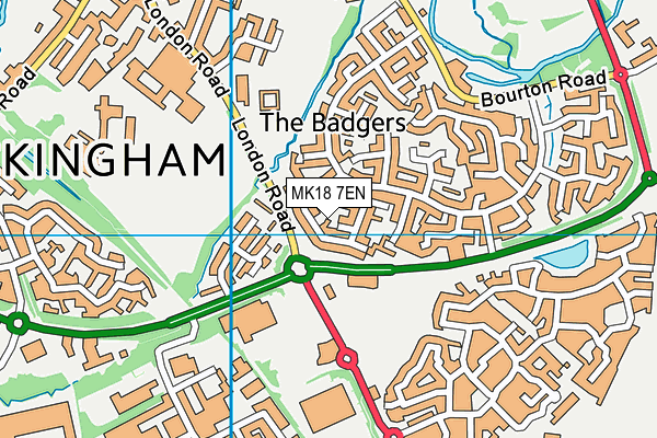 MK18 7EN map - OS VectorMap District (Ordnance Survey)
