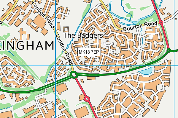 MK18 7EP map - OS VectorMap District (Ordnance Survey) MK18 7EP map - OS VectorMap District (Ordnance Survey)