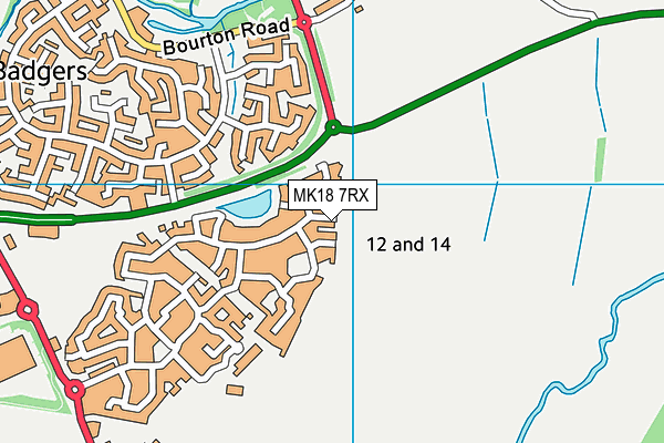 MK18 7RX map - OS VectorMap District (Ordnance Survey) MK18 7RX map - OS VectorMap District (Ordnance Survey)