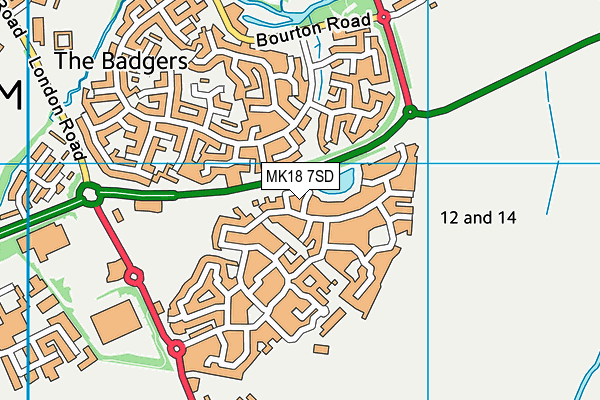 MK18 7SD map - OS VectorMap District (Ordnance Survey) MK18 7SD map - OS VectorMap District (Ordnance Survey)