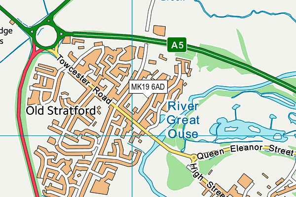 MK19 6AD map - OS VectorMap District (Ordnance Survey) MK19 6AD map - OS VectorMap District (Ordnance Survey)