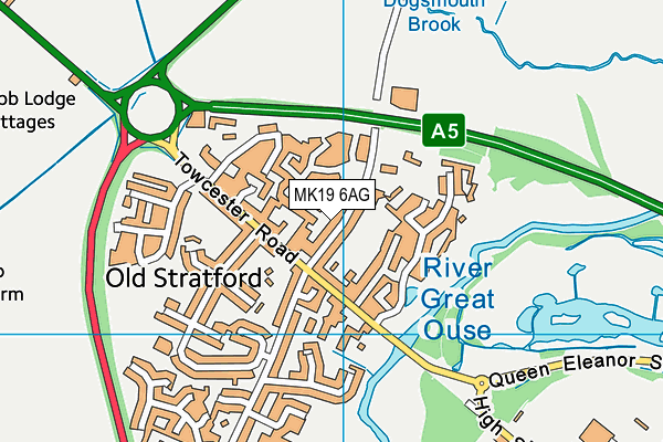 MK19 6AG map - OS VectorMap District (Ordnance Survey) MK19 6AG map - OS VectorMap District (Ordnance Survey)